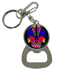 Skull In Colour Bottle Opener Key Chain by icarusismartdesigns