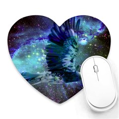 Catch A Falling Star Mouse Pad (heart) by icarusismartdesigns