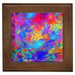 Colour Chaos  Framed Ceramic Tile Front