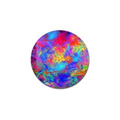 Colour Chaos  Golf Ball Marker by icarusismartdesigns