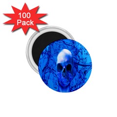 Alien Blue 1 75  Button Magnet (100 Pack) by icarusismartdesigns