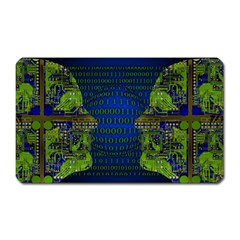 Binary Communication Magnet (rectangular) by StuffOrSomething