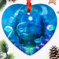 Magician  Heart Ornament (two Sides) by icarusismartdesigns