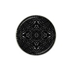 Black Golf Ball Marker 4 Pack (for Hat Clip) Front