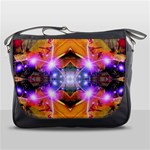 Abstract Flower Messenger Bag Front