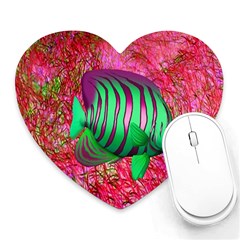 Fish Mouse Pad (heart) by icarusismartdesigns