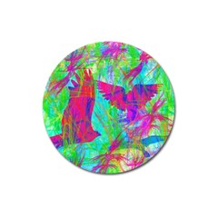 Birds In Flight Magnet 3  (round) by icarusismartdesigns