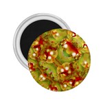 Christmas Print Motif 2.25  Button Magnet Front