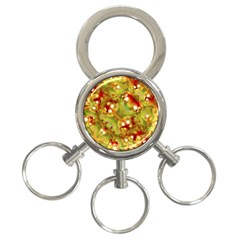 Christmas Print Motif 3-ring Key Chain by dflcprints