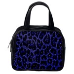 Blue Leapord Bling Classic Handbag (One Side) Front