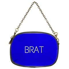 Brat Blue Chain Purse (two Sided)  by OCDesignss