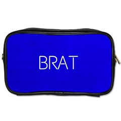 Brat Blue Travel Toiletry Bag (one Side) by OCDesignss