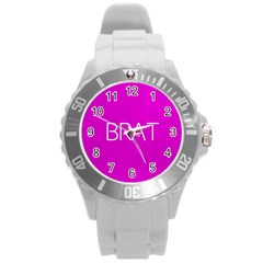 Brat Pink Plastic Sport Watch (large) by OCDesignss