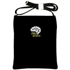 All Brains Blk Shoulder Sling Bag by OCDesignss