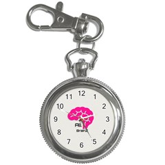 All Brains Leather  Key Chain Watch by OCDesignss