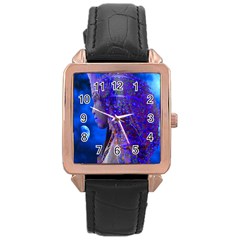 Moon Shadow Rose Gold Leather Watch  by icarusismartdesigns