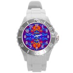 Abstract Reflections Plastic Sport Watch (Large) Front