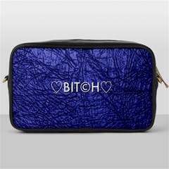 Blue Bit?h Travel Toiletry Bag (one Side) by OCDesignss