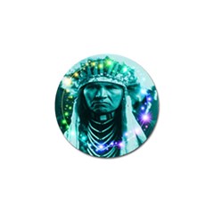 Magical Indian Chief Golf Ball Marker 4 Pack by icarusismartdesigns