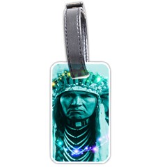 Magical Indian Chief Luggage Tag (one Side) by icarusismartdesigns