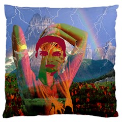 Fusion With The Landscape Standard Flano Cushion Case (one Side) by icarusismartdesigns