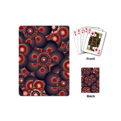 Modern Floral Decorative Pattern Print Playing Cards (mini) by dflcprints