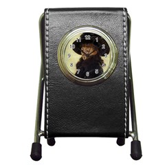 Kathleen Anonymous Ipad Stationery Holder Clock by AnonMart