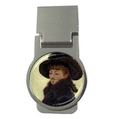 Kathleen Anonymous - James Tissot, 1877 Money Clip (round) by AnonMart