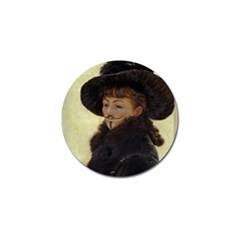 Kathleen Anonymous - James Tissot, 1877 Golf Ball Marker by AnonMart