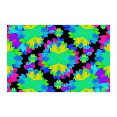 Multicolored Floral Print Geometric Modern Pattern Double Sided Flano Blanket (mini) by dflcprints