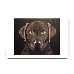 Chocolate Lab Small Door Mat by LabsandRetrievers