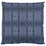 Futuristic Geometric Pattern Design Print in Blue Tones Standard Flano Cushion Case (Two Sides) Front