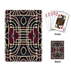 Tribal Style Ornate Grunge Pattern  Playing Cards Single Design by dflcprints