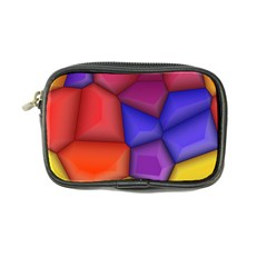 3d Colorful Shapes Coin Purse by LalyLauraFLM