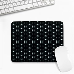 Futuristic Dark Hexagonal Grid Pattern Design Small Mouse Pad (rectangle) by dflcprints