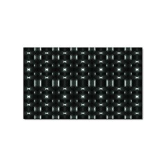 Futuristic Dark Hexagonal Grid Pattern Design Sticker (rectangle) by dflcprints