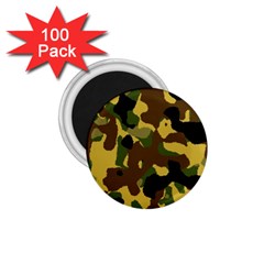 Camo Pattern  1 75  Button Magnet (100 Pack) by Colorfulart23