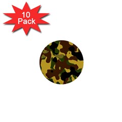 Camo Pattern  1  Mini Button (10 Pack) by Colorfulart23