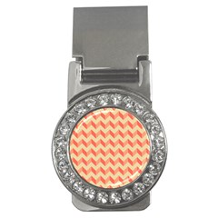 Modern Retro Chevron Patchwork Pattern Money Clip (cz) by GardenOfOphir