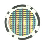 Colorful Leaf Pattern Poker Chip (10 Pack) Front