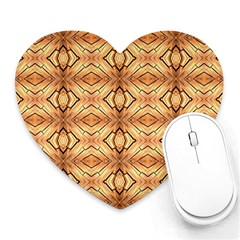 Faux Animal Print Pattern Mouse Pad (heart) by GardenOfOphir