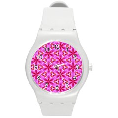 Cute Pretty Elegant Pattern Plastic Sport Watch (medium) by GardenOfOphir