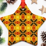 Cute Pretty Elegant Pattern Star Ornament Front