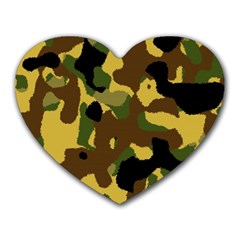 Camo Pattern  Mouse Pad (heart) by Colorfulart23