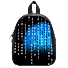 Binary Rain School Bag (small) by StuffOrSomething