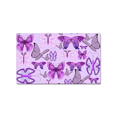 Purple Awareness Butterflies Sticker 100 Pack (rectangle) by FunWithFibro