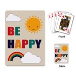 Be Happy Playing Cards Single Design Back