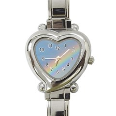 Rainbow Heart Italian Charm Watch  by yoursparklingshop