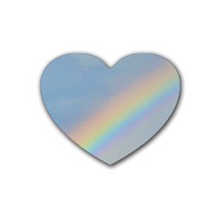 Rainbow Drink Coasters (heart) by yoursparklingshop