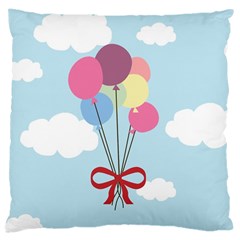 Balloons Large Cushion Case (single Sided)  by Kathrinlegg